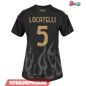 Lacne Ženy Futbalové dres Juventus Manuel Locatelli #5 2026-27 Krátky Rukáv - Tretina